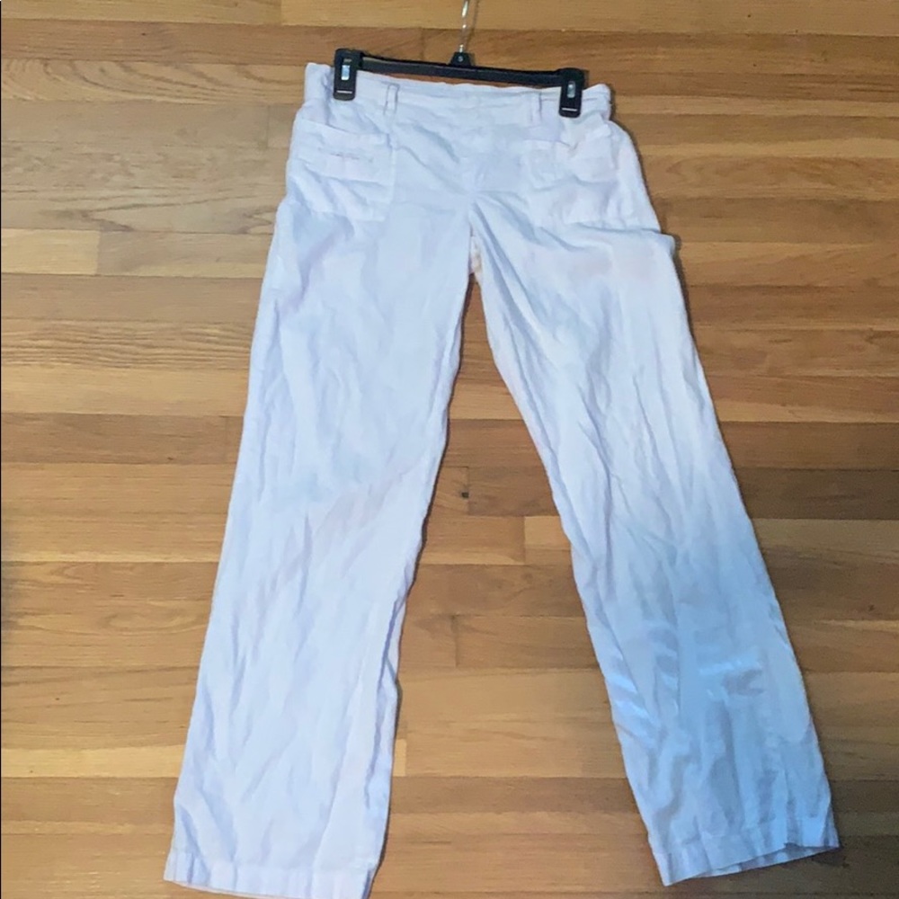 White beach pants